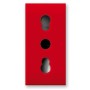 Presa Bipasso 2P+T 10/16A 250V S44 Rosso Lucido, 442006/15TSR