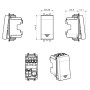 Domus S44 Pulsante 1P 10A Illuminabile Bianco Lucido