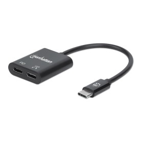 Adattatore Audio USB-C&trade Maschio 2x USB-C&trade Femmina