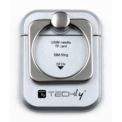 Anello e Supporto per Smartphone Silver