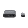 Adattatore Audio USB-C&trade Maschio 2x USB-C&trade Femmina