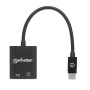 Adattatore Audio USB-C&trade Maschio 2x USB-C&trade Femmina