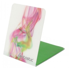 Supporto Smartphone Universale Adesivo Grip Phone con Stand Fumo Bianco