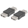 Adattatore USB-A Femmina USB-A Femmina Nero