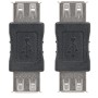 Adattatore USB-A Femmina USB-A Femmina Nero