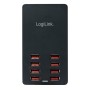 Caricatore da Tavolo a 8 porte USB 44W Nero