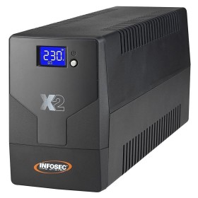 Gruppo di Continuit&agrave UPS X2 500VA LCD con 2 Prese Schuko Nero