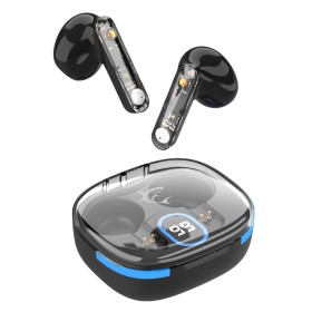 Auricolari Wireless Bluetooth v5.3 Custodia di Ricarica con Display Nero