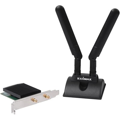 Adattatore WiFi AX3000 Scheda plug-in WLAN PCI Express 3000 MBit/s Bluetooth 5.0, EW-7833AXP
