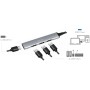 Hub USB 3.0 Ultra Slim a 4 Porte Ingresso USB-A