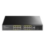 Switch PoE+ 10/100M a 16 Porte con 2GbE e 1 Porta SFP, FS1018PS1