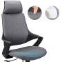 Sedia per Ufficio con Schienale Alto Design Moderno Grigio