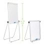 Lavagna Magnetica Bifacciale Flipchart Portatile 70x100 cm con Supporto