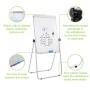 Lavagna Magnetica Bifacciale Flipchart Portatile 70x100 cm con Supporto
