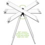 Lavagna Magnetica Bifacciale Flipchart Portatile 70x100 cm con Supporto
