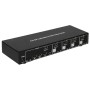 Switch KVM DisplayPort  1.2 e USB 2.0 4 porte con hub e audio