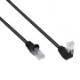Cavo di Rete Patch Connettore Angolato 90&deg CCA Cat. 5E UTP 5m Nero