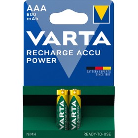 Blister 2 Batterie Ricaricabili Mini Stilo AAA 800 mAh