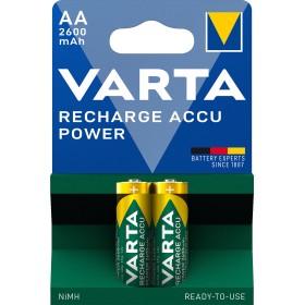 Blister 2 Batterie Ricaricabili Stilo AA 2600 mAh