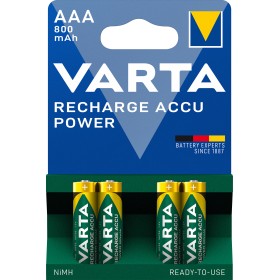 Blister 4 Batterie Ricaricabili Mini Stilo AAA 800 mAh
