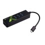 Adattatore Convertitore USB-C&trade Ethernet Gigabit con Hub 3 porte USB-A 3.0
