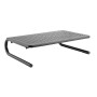Stand Supporto da Scrivania per Monitor Notebook in Metallo 370mm Nero