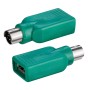 Adattatore Convertitore PS2 Maschio USB A Femmina per Tastiera e Mouse