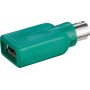 Adattatore Convertitore PS2 Maschio USB A Femmina per Tastiera e Mouse