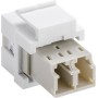 Adattatore Keystone 2 x LC Duplex Femmina