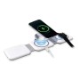 Stazione di Ricarica Wireless Qi Magnetica Pieghevole per Smartphone e Smartwatch