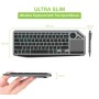 Tastiera Bluetooth Wireless 2,4 GHz per Smart TV Retroilluminata con Touchpad