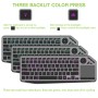 Tastiera Bluetooth Wireless 2,4 GHz per Smart TV Retroilluminata con Touchpad