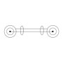Cavo Bnc RG59 75 Ohm M/M 1 mt