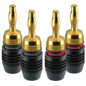 Connettore a Banana SimpleLock 6.0 mm² 2 coppie (2x2 connettori)