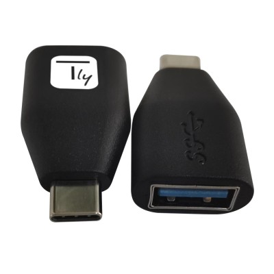 Adattatore Convertitore USB-C&trade Maschio a USB-A Femmina Nero