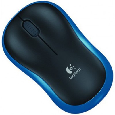 LOGITECH WIRELESS MOUSE M185 BLUE AND BLACK USB CORDLESS