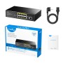 Switch PoE+ 10/100M a 8 Porte con 2 Porte Uplink, FS1010P