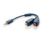 Cavo Audio Stereo 2 RCA F a Jack 3.5 mm M 0,10 m Alta Qualit&agrave
