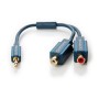 Cavo Audio Stereo 2 RCA F a Jack 3.5 mm M 0,10 m Alta Qualit&agrave