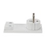 Spina Schuko 16A 2P+T Salvaspazio Super Sottile Smontabile Angolata Bianco