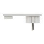 Spina Schuko 16A 2P+T Salvaspazio Super Sottile Smontabile Angolata Bianco