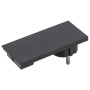 Spina Schuko 16A 2P+T Salvaspazio Super Sottile Smontabile Angolata Nero