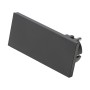 Spina Schuko 16A 2P+T Salvaspazio Super Sottile Smontabile Angolata Nero