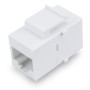 Accoppiatore Keystone RJ45 F/F Cat.5E UTP Bianco