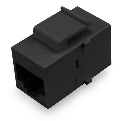 Accoppiatore Keystone RJ45 F/F Cat.5E UTP Nero