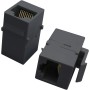 Accoppiatore Keystone RJ45 F/F Cat.5E UTP Nero