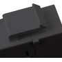 Accoppiatore Keystone RJ45 F/F Cat.5E UTP Nero