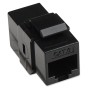 Accoppiatore Keystone RJ45 F/F Cat.6 UTP Nero
