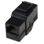 Accoppiatore Keystone RJ45 F/F Cat.6 UTP Nero