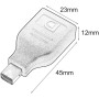 Adattatore DisplayPort F/Mini DisplayPort M (Thunderbolt) Nero